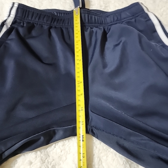 Adidas Soccer Pants Running Pants Navy Blue White Zip Bottom Legs Men's Medium - Picture 9 of 11
